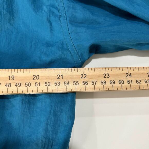 VTG Y2K Puma Tracksuit Womens Nylon Jacket Pant Set L Blue Retro Zip Up Hip Hop - Picture 9 of 16